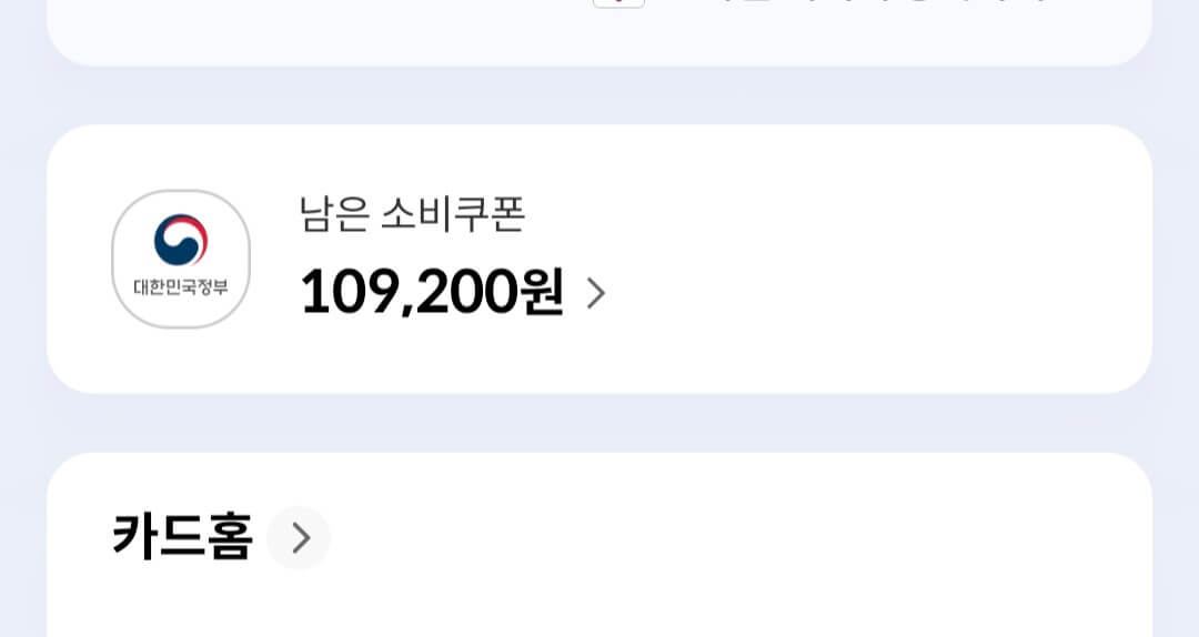 민생회복 소비쿠폰 잔액확인