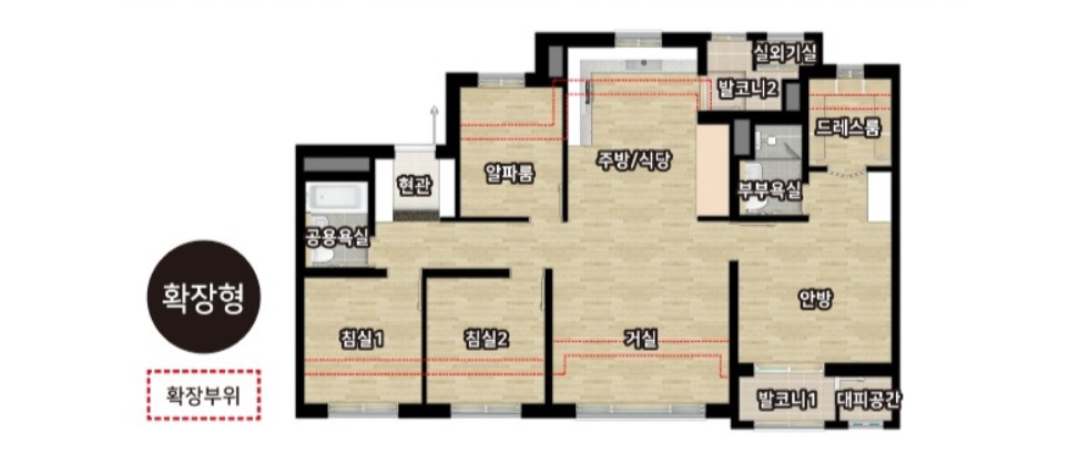 검단신도시 예미지 더시그너스 84A 평면도
