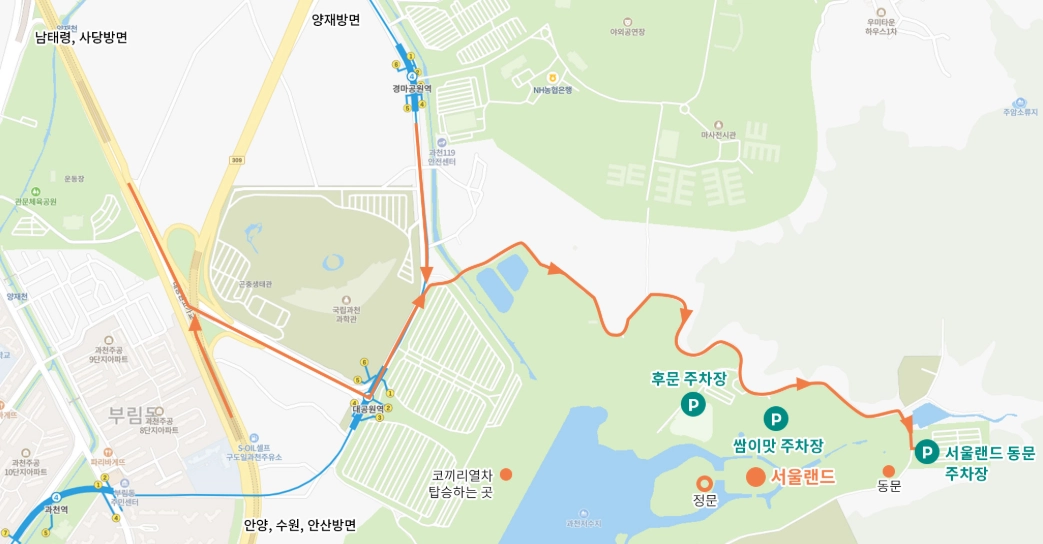 서울랜드-주차장-주차-요금-이용