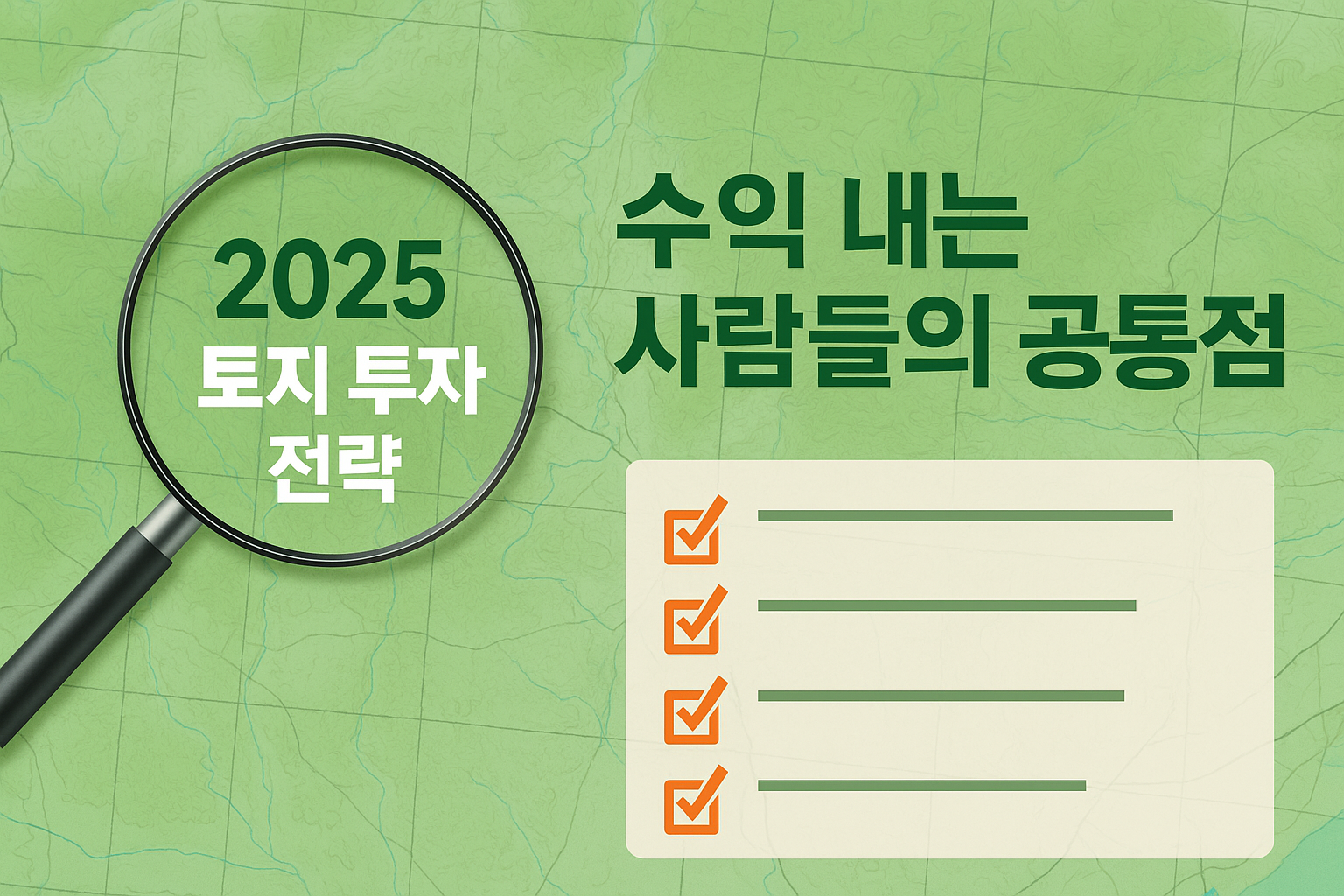 토지 투자, 실제 수익 내는 사람들의 공통 전략