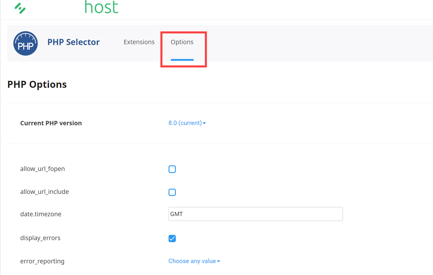 해외 호스팅 Stablehost에서 PHP 버전 및 PHP ini 설정값 조정하기