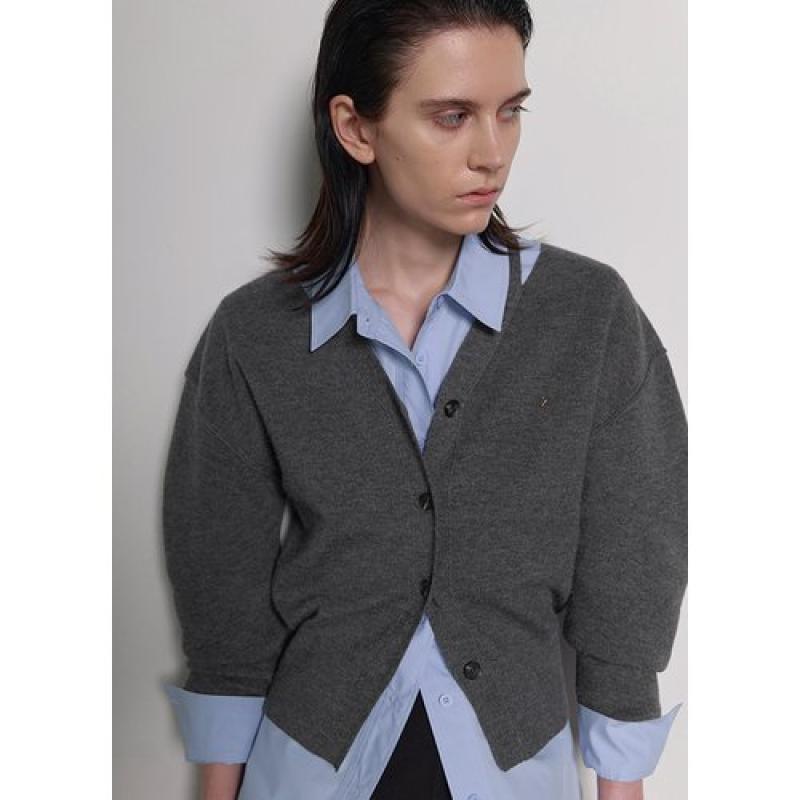 나인 Atelier Nain 로웰 벌룬 슬리브 컷아웃 니트 가디건 CD-2069