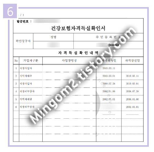 건강보험자격득실확인서 인터넷 발급방법