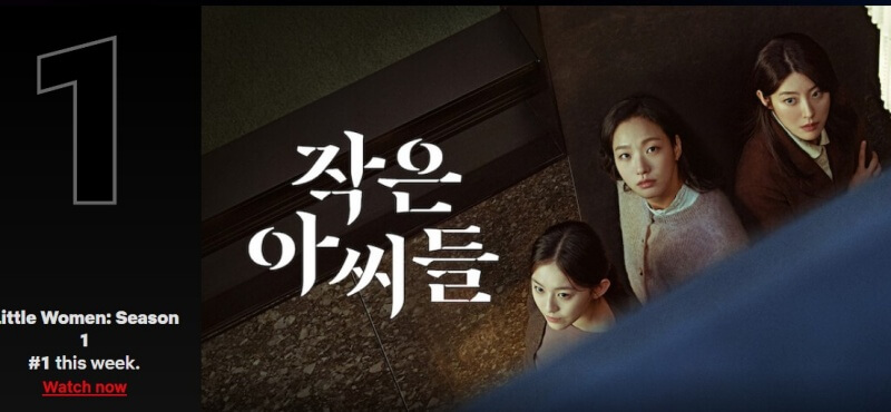 넷플릭스 코리아 티비 부문 1위 작은 아씨들
