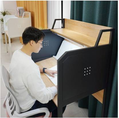 서울대학교 학생평가단추천! 특허받은 기능성 독서실책상, 독서실책상 블랙[기본형]