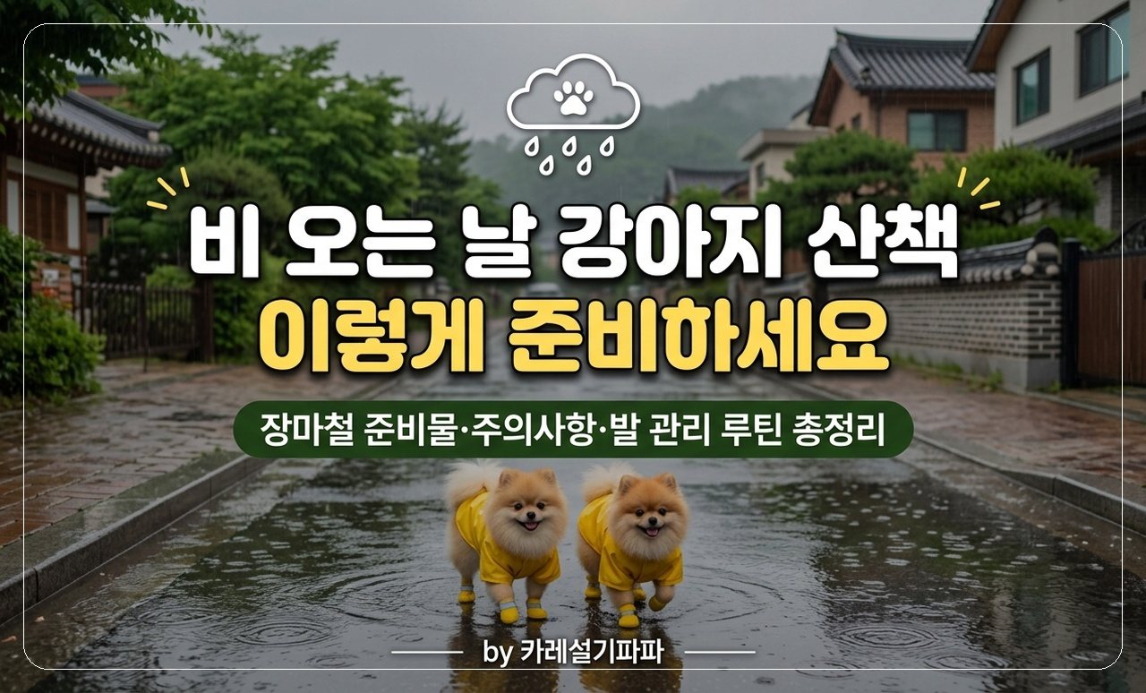 장마철 포메 산책 썸네일