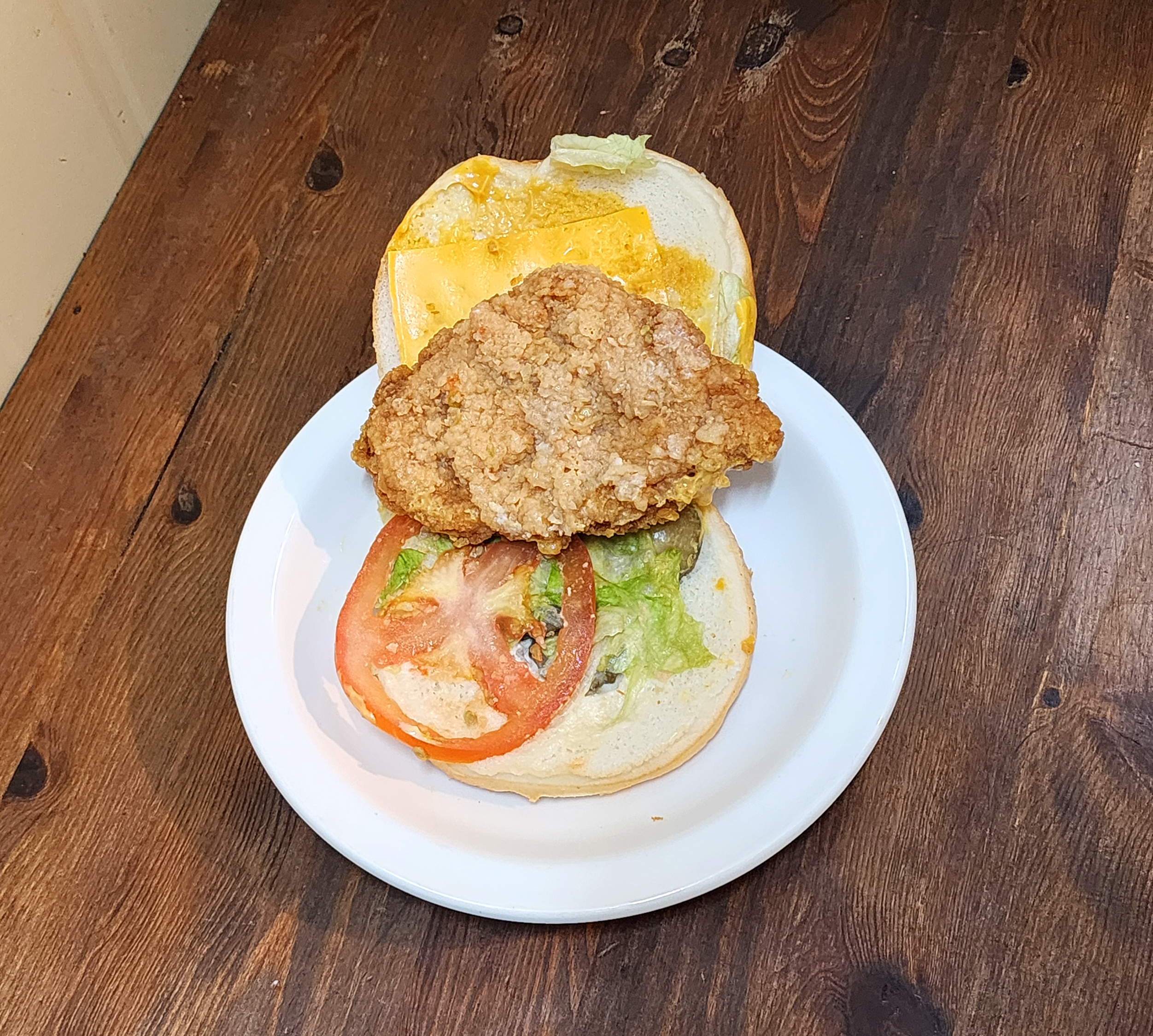 통닭가슴살치킨버거