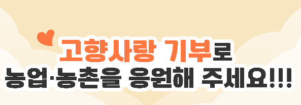 고향사랑기부제 기부대상