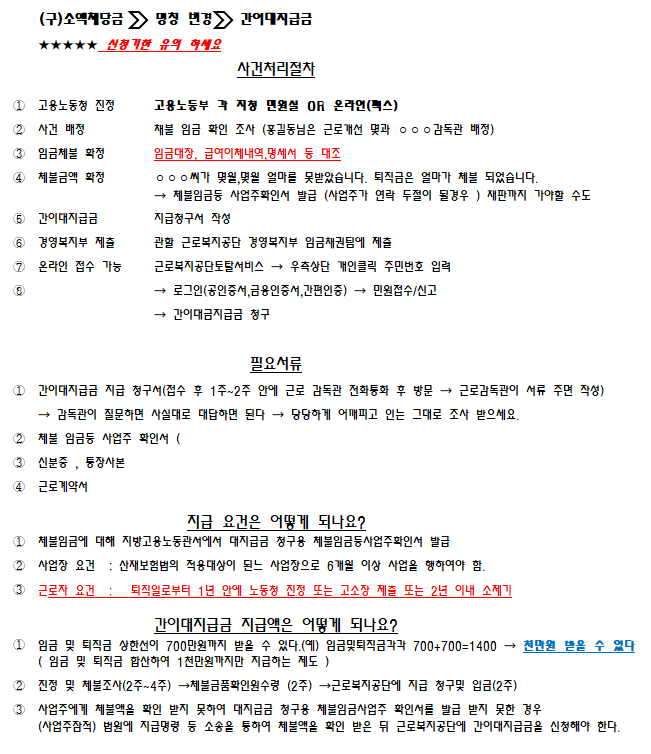소액채당금