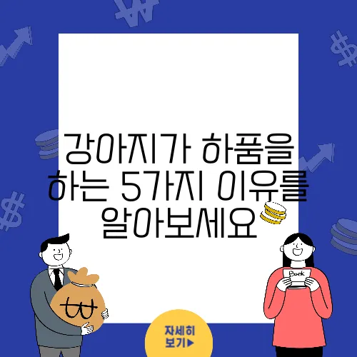 강아지가 하품을 하는 5가지 이유를 알아보세요