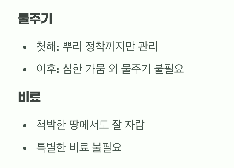 물주기와 비료&amp;#44; 과유불급을 기억하세요
