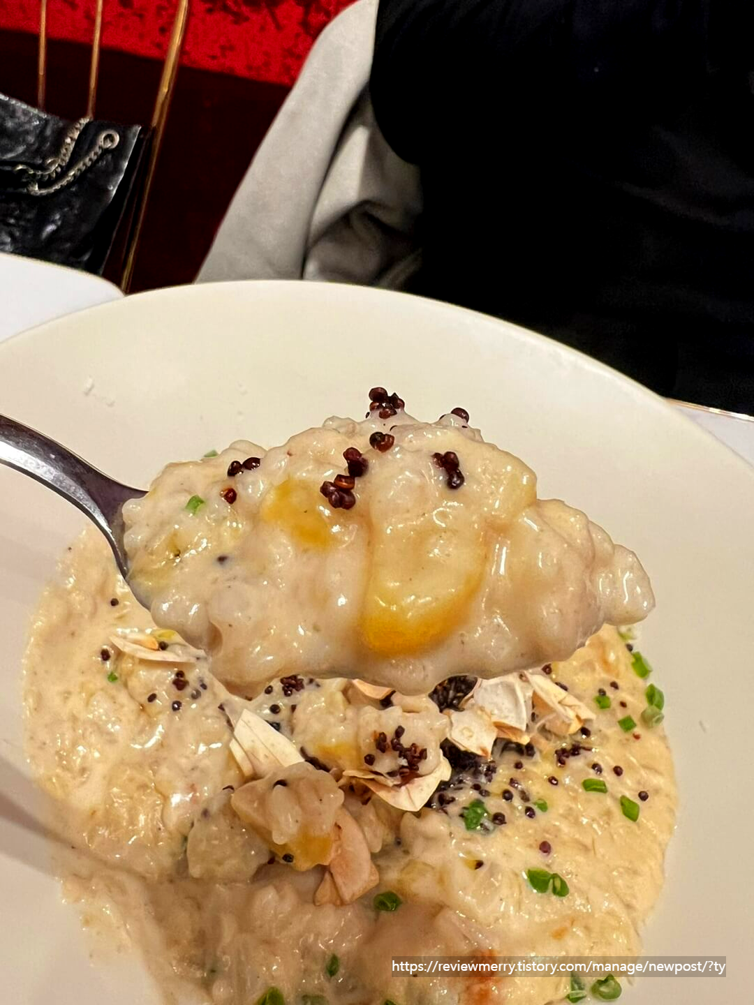 리조또 속 밤 사진