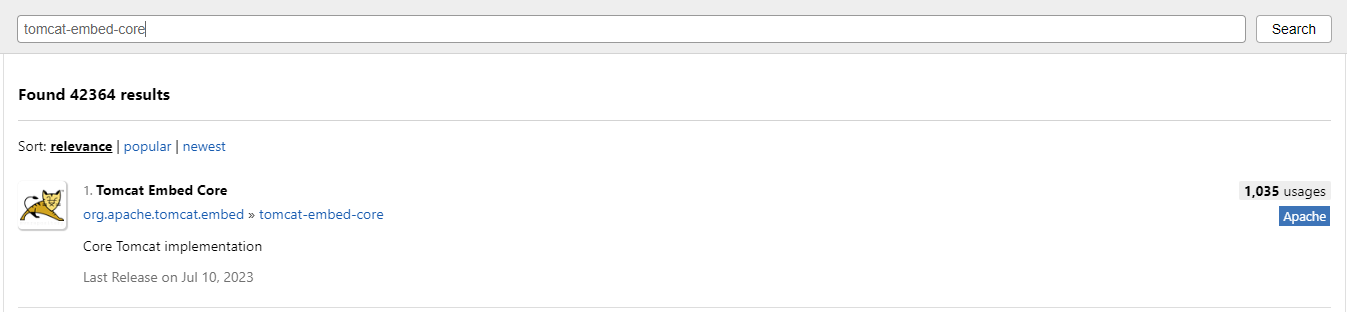 tomcat-embed-core : 검색 결과