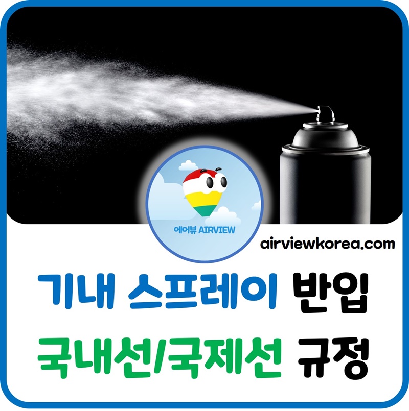 비행기-기내-스프레이-반입-허용-용량-국내선-국제선-규정