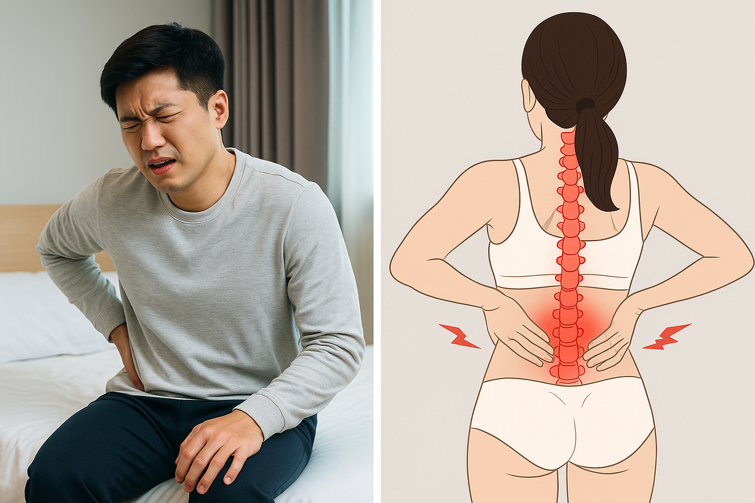 허리디스크 초기 증상과 자가 진단법