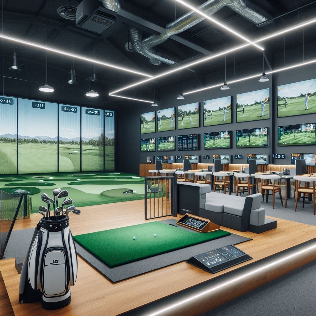 실내골프연습장 배경