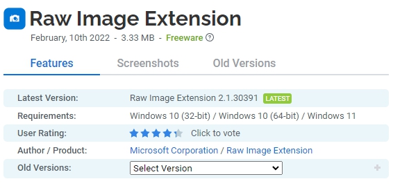 Raw-Image-Extension