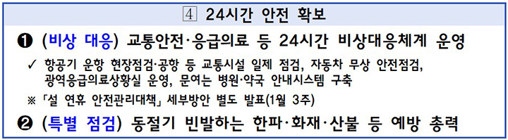 응급의료 등 비상대응체계