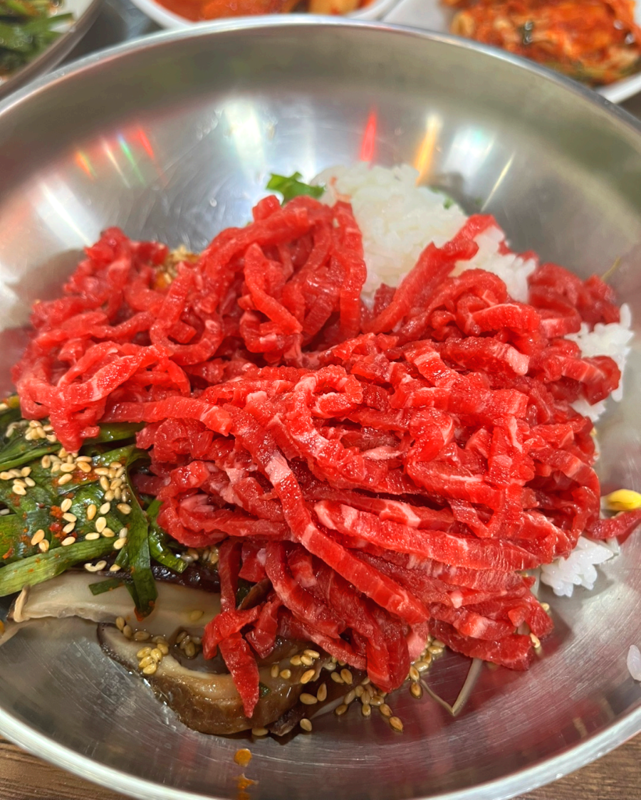 유구읍 유구정육식당 육회비빔밥
