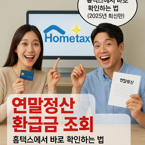 연말정산 환급금 조회 홈택스에서 바로 확인하는 법 (2025년 최신판)