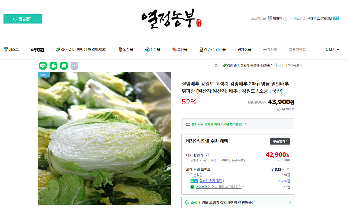 강원도_고랭지_절임배추