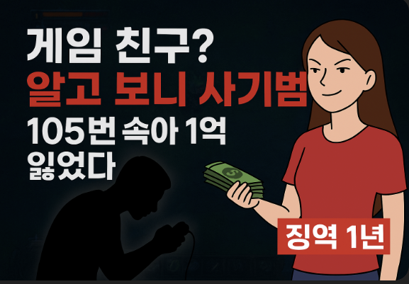 게임 친구? 알고보니 사기범