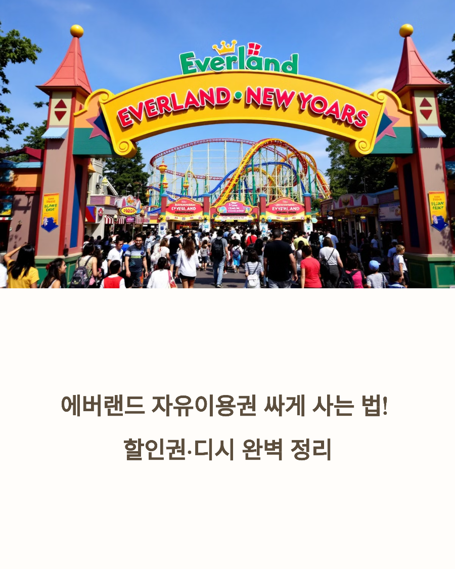 에버랜드 자유이용권 싸게 사는 법! 할인권·디시 완벽 정리