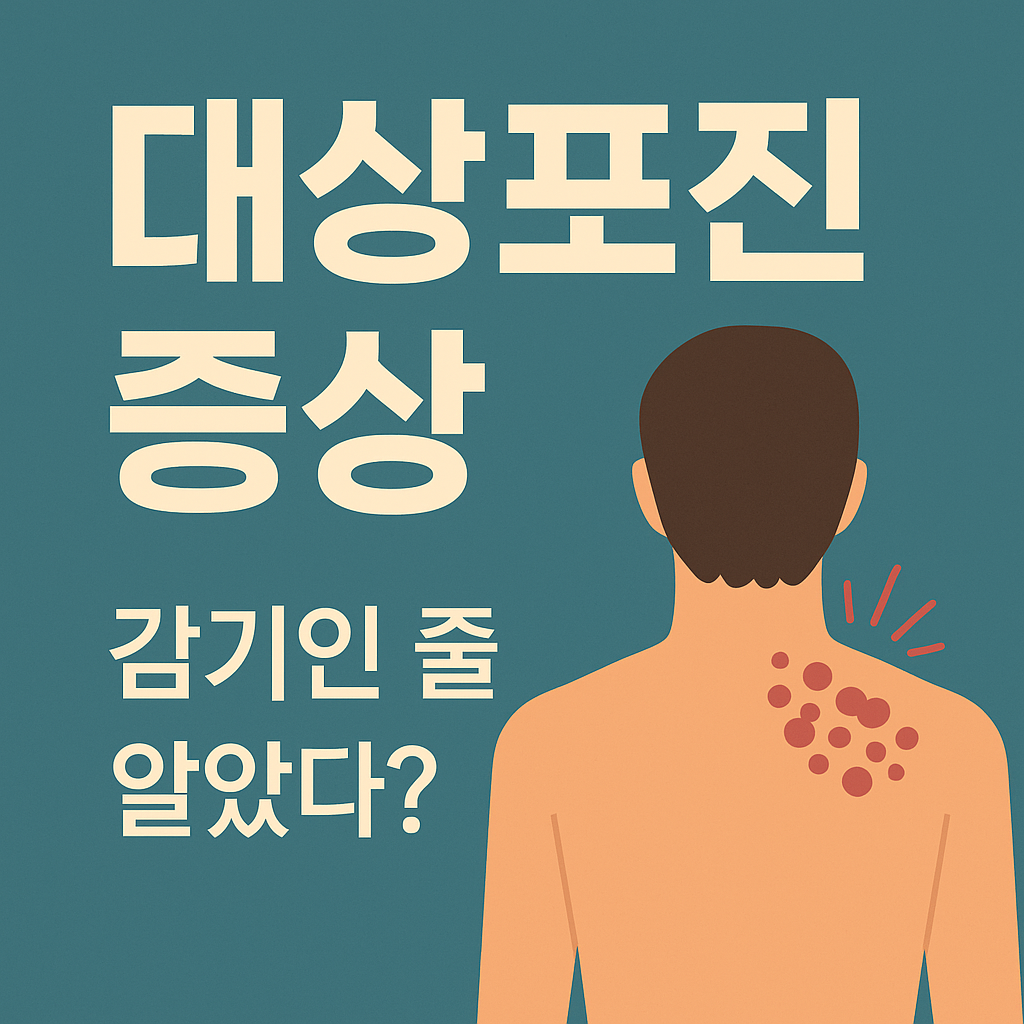 대상포진 증상에 관한 사진