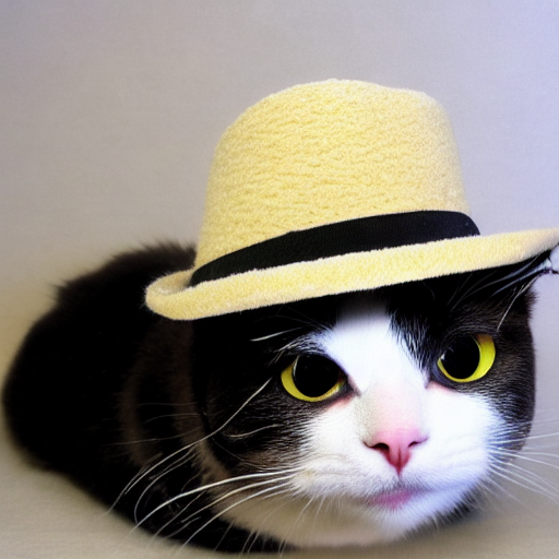 A cat in a hat