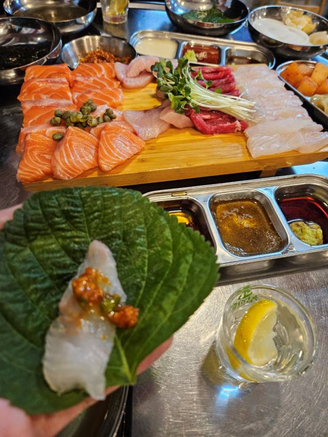 구청광안리 광어회