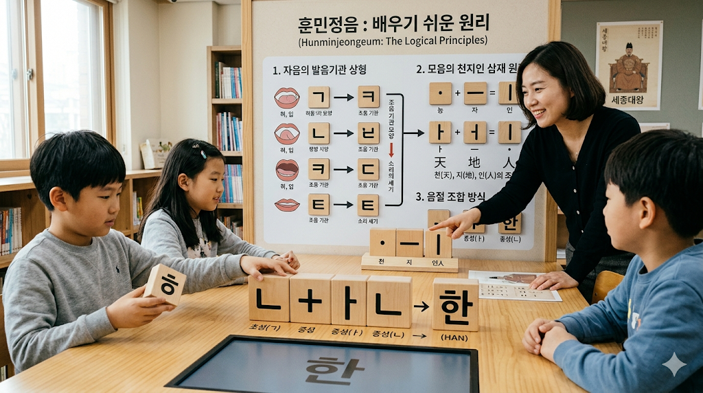 훈민정음은 왜 배우기 쉬운 문자로 불릴까? 원리부터 쉽게 설명하기