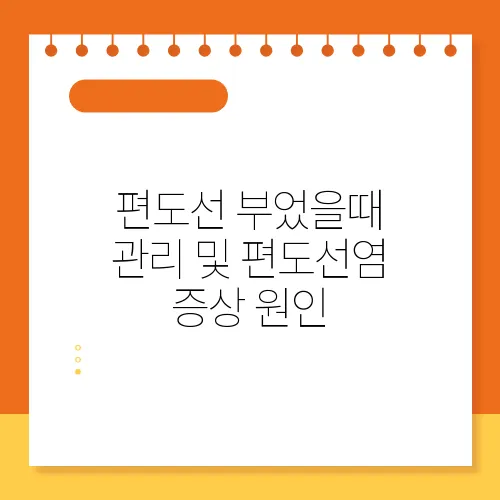 편도선 부었을때 관리 및 편도선염 증상 원인