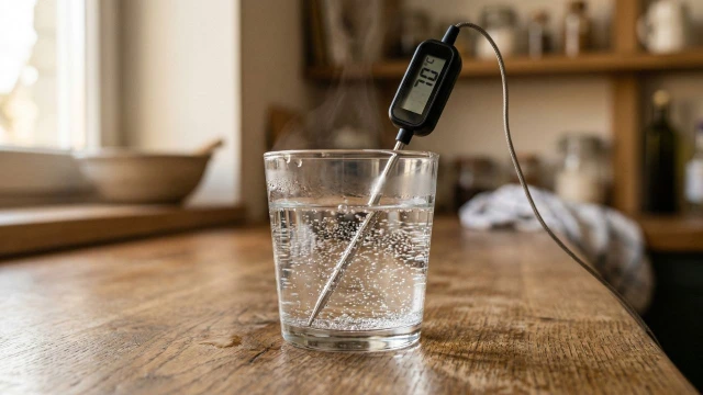 물 온도 맞추기 : 60-70도로 낮춥니다.