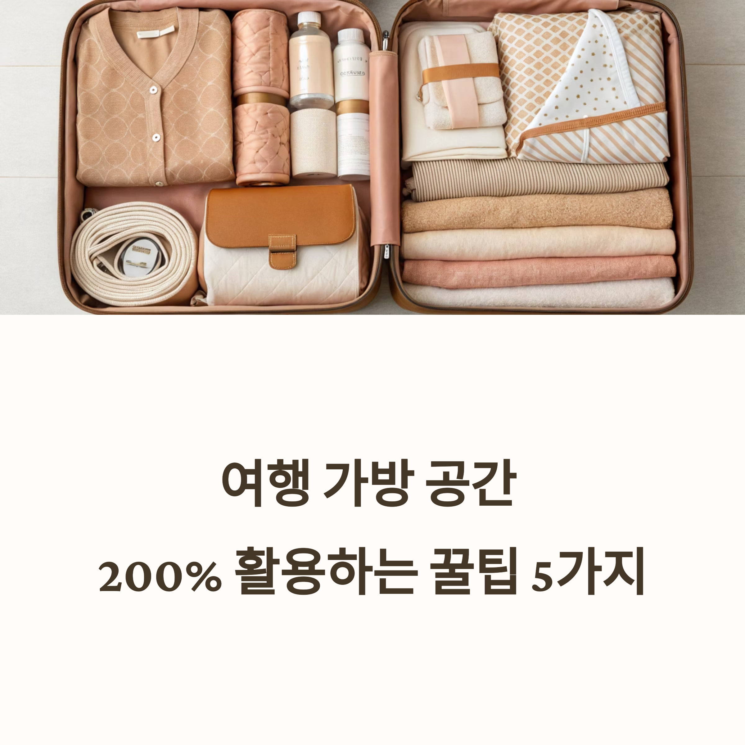 여행 가방 싸는 법