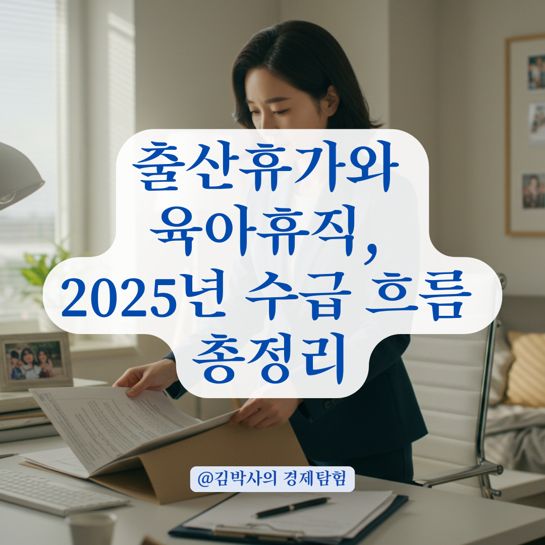 직장인 임산부가 꼭 알아야 할 출산휴가와 육아휴직급여 수급 흐름.