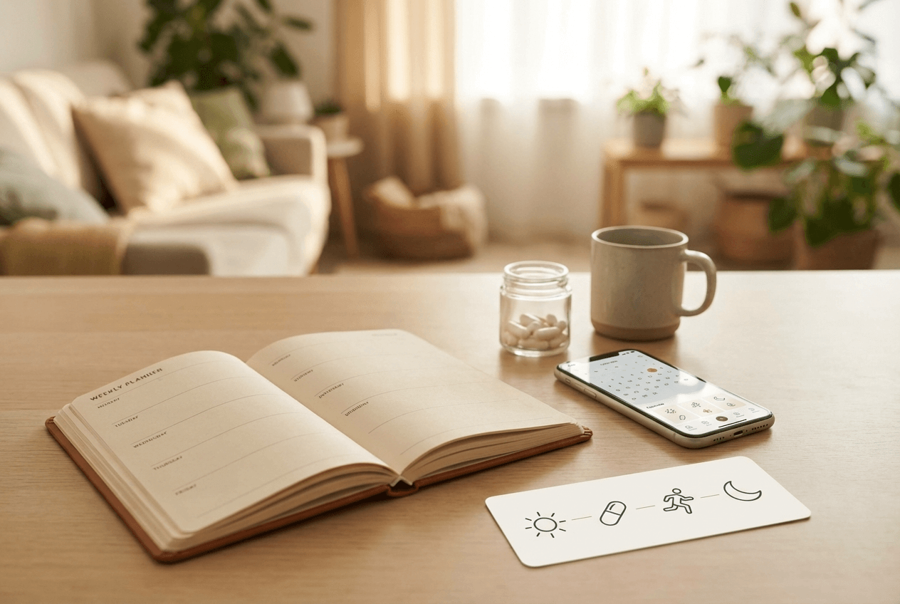 폴리코사놀을 선택할 때 복용 지속 가능성과 생활 패턴을 먼저 점검하는 루틴 설계 이미지, 콜레스테롤 성분 비교