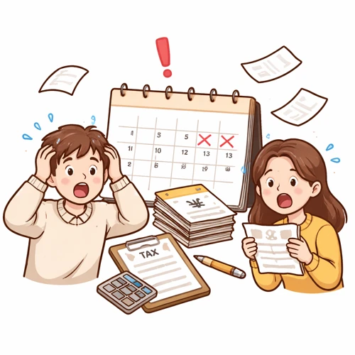 연말정산 기한 놓친 직장인 표정