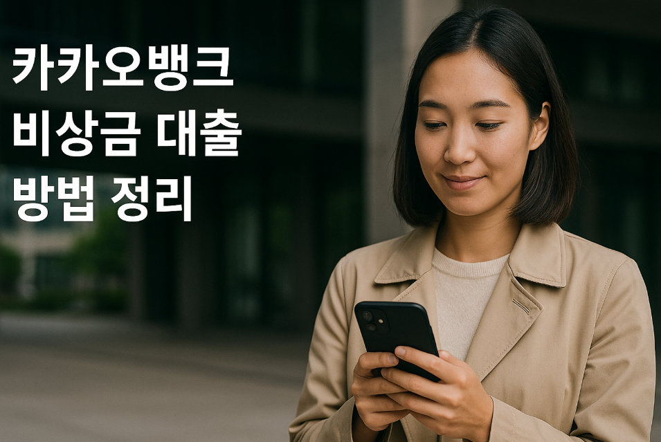 카카오뱅크 비상금 대출 방법 정리