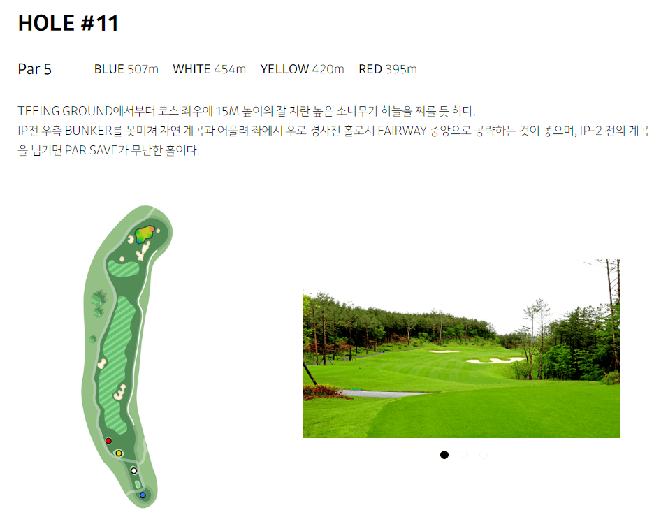 세라지오 골프클럽 코스공략도 11