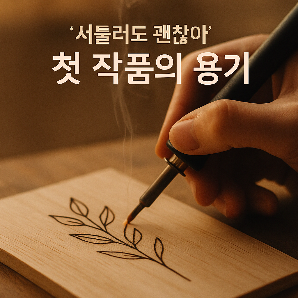 ‘서툴러도 괜찮아’ 첫 작품의 용기