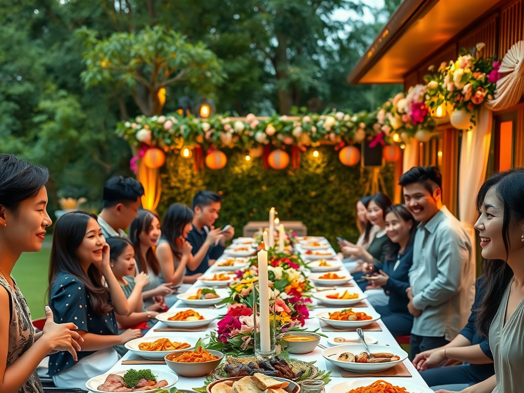 집들이 메뉴, 음악, 인사 설계 관련 사진