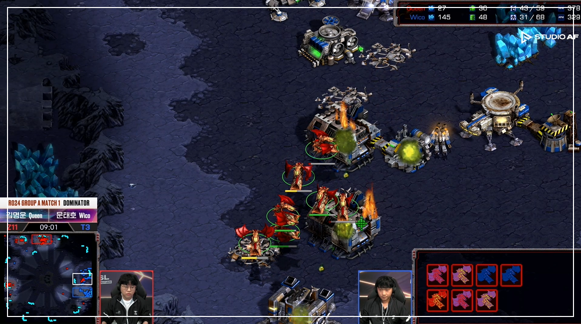 SSL 24강 A조 1경기 뮤탈 승리