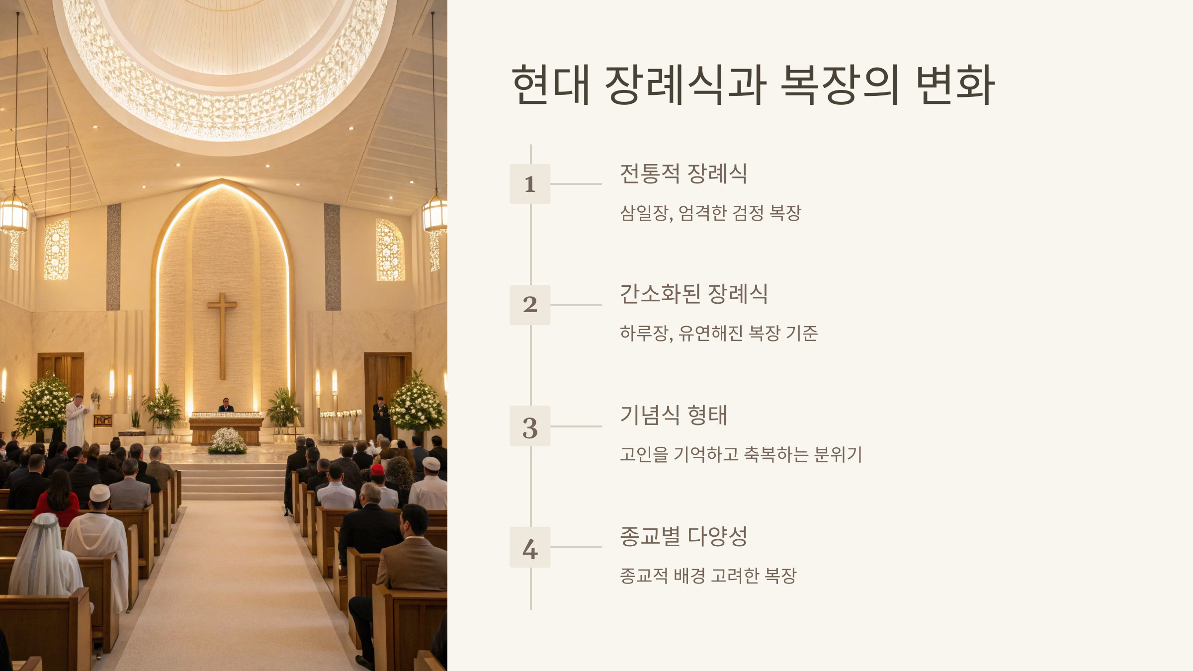 🔄 현대 장례식과 복장의 변화