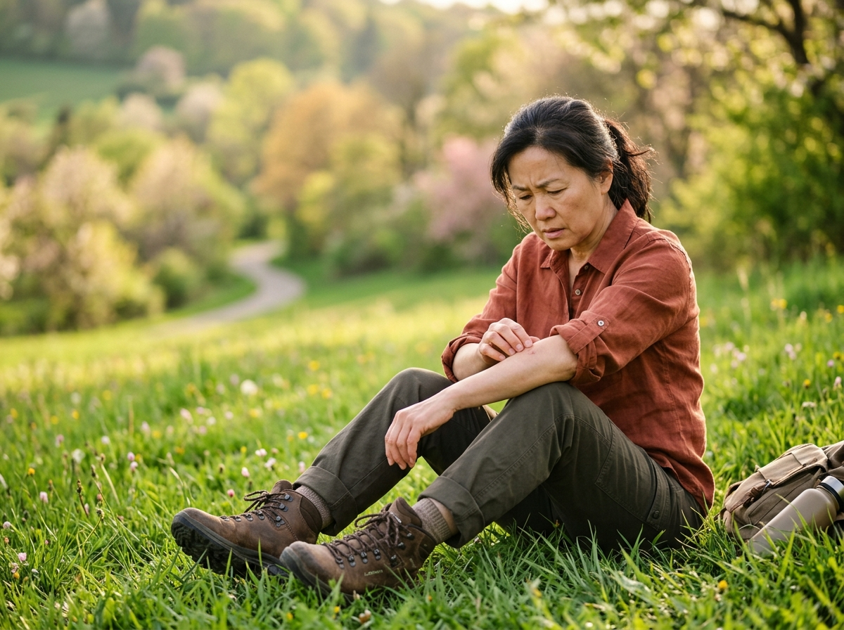 쯔쯔가무시병 진드기 물림 확인 야외활동