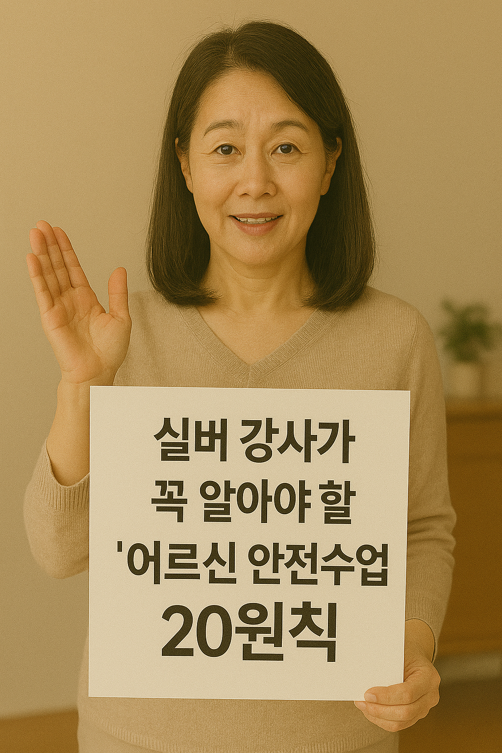 실버 강사 어르신 안전수업 