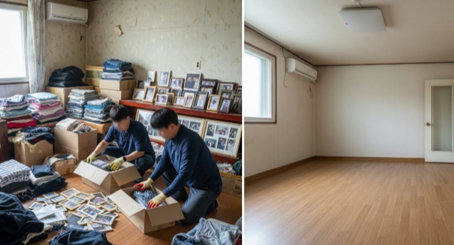 칠곡 고독사청소 및 정리 후 모습
