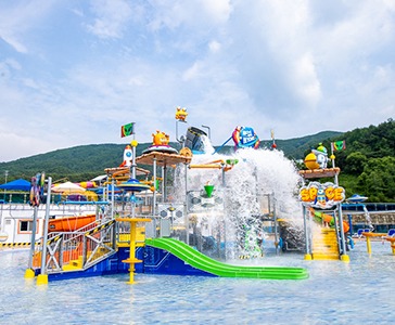웰리힐리파크 워터플래닛 장면