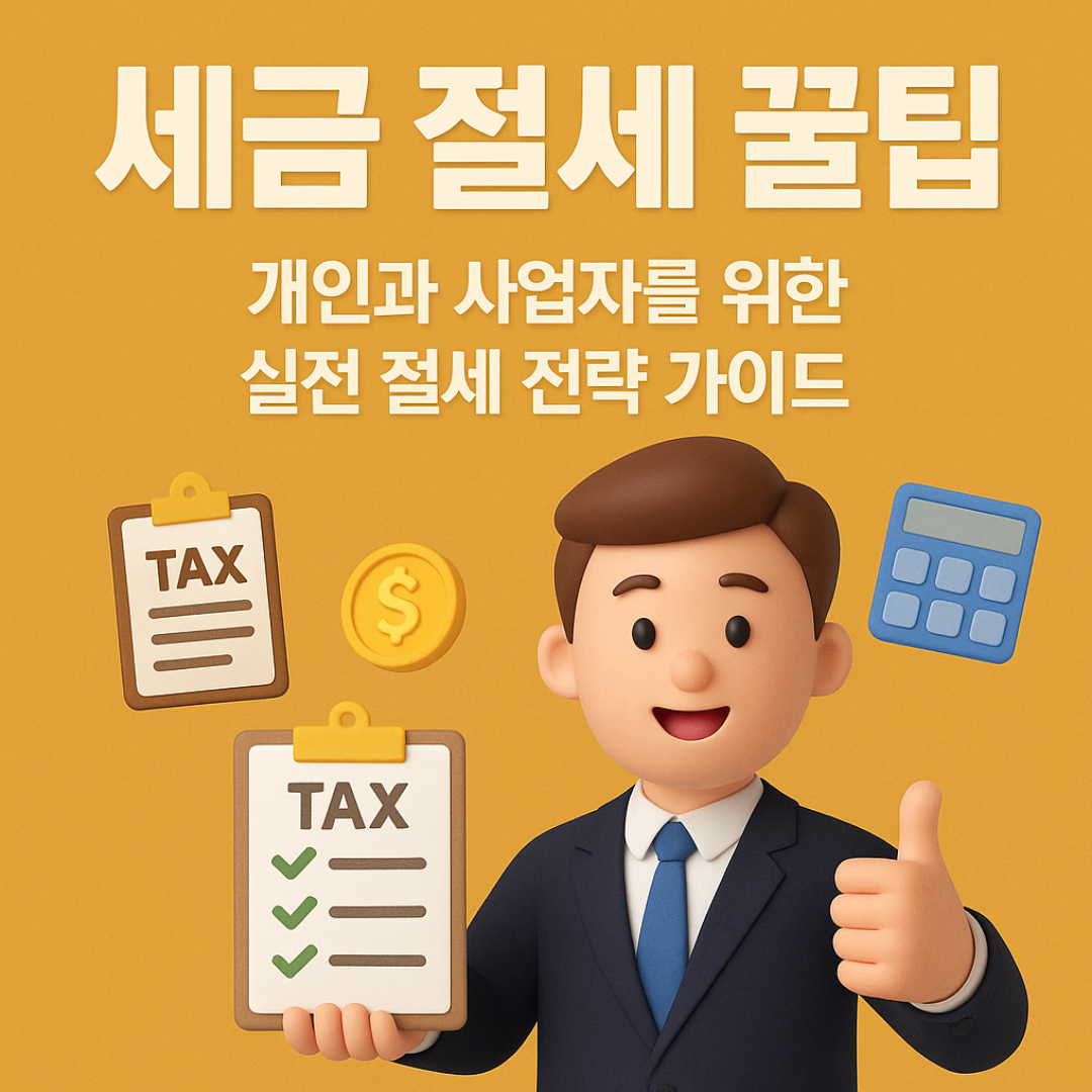 세금 절세 꿀팁: 개인과 사업자를 위한 실전 절세 전략 가이드