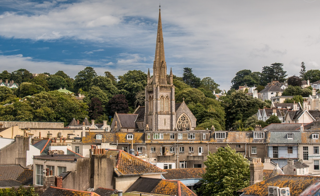 많은 주택이 모여있는 사진