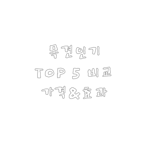 가정용 목견인기 TOP 5 비교! 가..